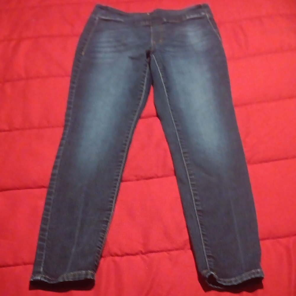 SO Blue Skinny Jeans with Stretch and Faded Wash
